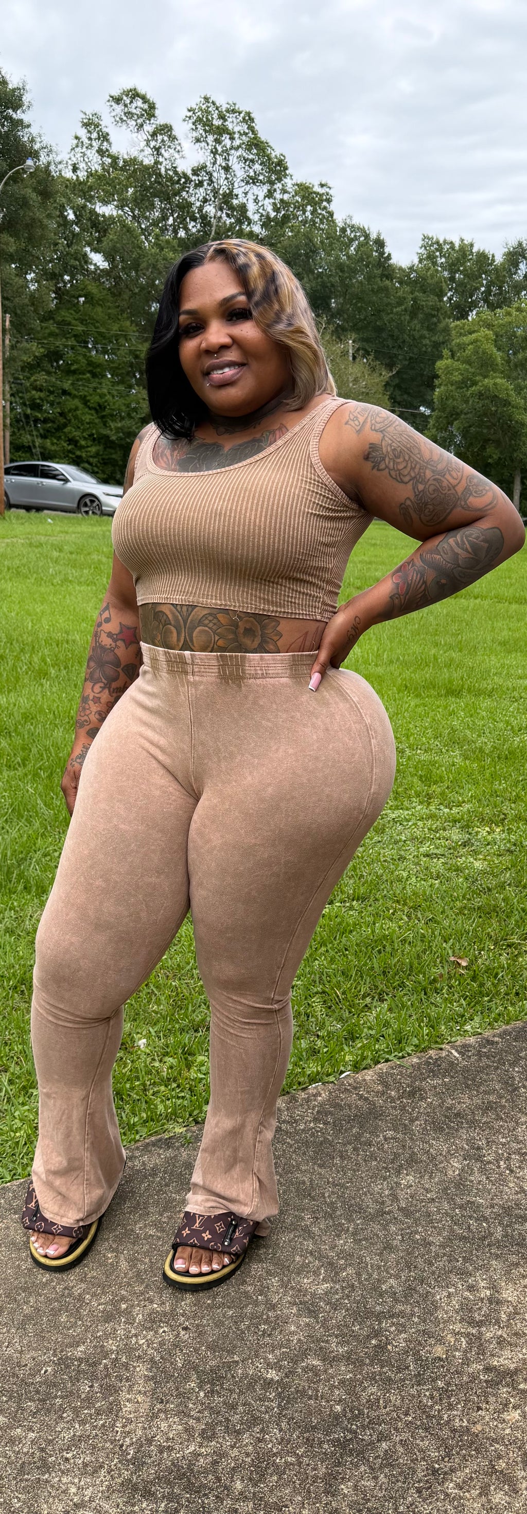 Hear Me Out Mineral Wash Pant Set